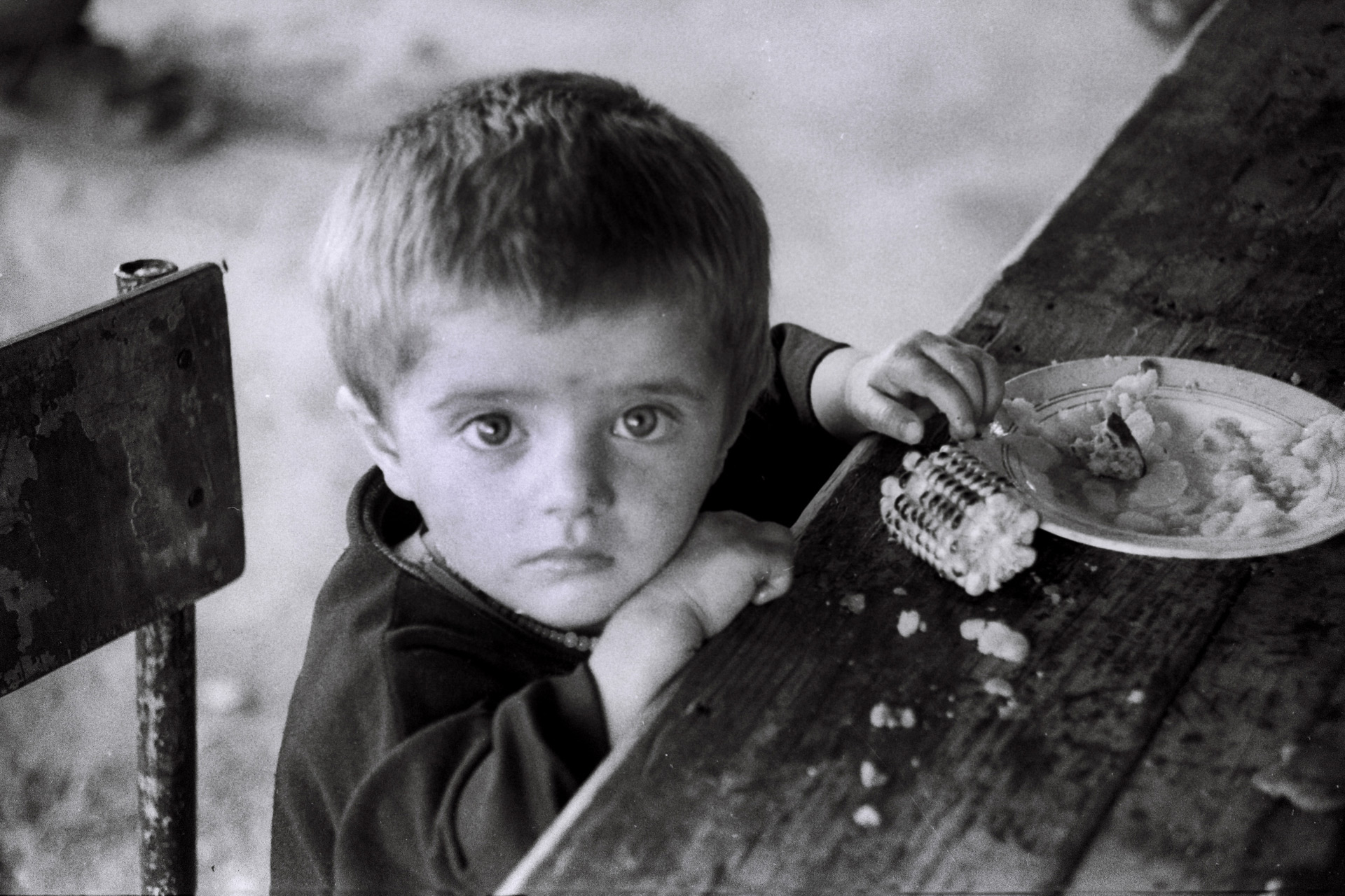 Azerbaijani refugee child from Karabakh